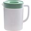 Toguma Brocca d'acqua in plastica da 2,2 litri Brocca d'acqua per uso domestico di grande capacità con coperchio, contenitore per bevande per tè succo caldo freddo (Verde trasparente)