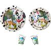 Disney Set 16 Piatti di Carta la Carica dei 101 Dalmata (8 da 20 cm + 8 da 23 cm) + 8 Bicchieri per Festa Compleanno Party