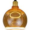 Suprema, Lampada LED Decorativa Forma Ring, Attacco E27, Finitura Ambrata Vintage, Tensione 220-240V, Luce Calda 1800K (Diametro 125mm)