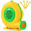 COSTWAY Ventilatore di Aria del Castello Gonfiabile, Soffiatore per Giochi Gonfiabili con Cavo di Alimentazione, per Castello Gonfiabile, Scivolo Acquatico e Giochi Gonfiabili (950W)