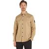 Calvin Klein Camicia Uomo Badge Shirt Camicia Casual, Beige (Travertine), L