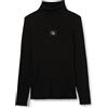 Calvin Klein Jeans Plus Label Roll Neck Sweater J20J222403 Maglioni, Nero (CK Black), XL Donna