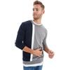 Trendyol Maglione Slim Colorblock Girocollo Maglia di Tuta, Blu Navy, XL Uomo