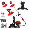 BU-KO 52cc Attrezzo da giardino per decespugliatore a benzina con zaino da Include: tagliabordi, lama 3 denti da taglio per erbacce da 40 denti