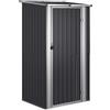 vidaXL Capanno da Giardino Antracite 118,5x97x209,5 cm Acciaio Zincato