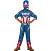 RUBIE'S Marvel Captain America ufficiale - Costume classico Capitan America Brave New World 3-4 anni