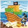 Ursus 8420005 - Mosaico in gomma espansa, immagine: pirati con glitter, 434 pezzi, colore: multicolore, Modelli/Colori Assortiti, 1 Pezzo