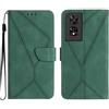 Generico COVER Compatibile con TCL 505 schermo 6.75 T509K1 Custodia protezione display STAND flip LIBRO case magnetica GEL TPU ECO PELLE portafoglio taschini interni vano card (Verde)