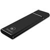 ATLANTIS DiskMaster M2-NVME, Box esterno per SSD M2.NVME. Type_C USB-3.1, SSD di tipo M.2/NVME PCI Express di dimens.: 22x30, 22x42, 22x60, 22x80. Alluminio satinato NERO.