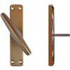 FERROELETTRA Maniglia Cremonese Finestra in Alluminio Anodizzato - Maniglie per Finestre in legno - Colore Bronzo, Dotata di 4 Viti per legno, 1 Pezzo (Gioco 2)