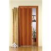 FORTE Porta a Soffietto in PVC Luciana Legno Ciliegio 88,5x214 con Serratura