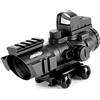 Aomekie Rifle Scope 4X32 e Red Dot Mirino Olografico Riflescopi set Combinato con Luminosità Regolabile Adatto per Guide Picatinny da 20 mm/22 mm