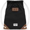 VIKINGS Gym Bag Sack Sacca da ginnastica cotone Sport Donne Uomini Bambini, Farbe Turnbeutel:Nero