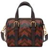 Fossil Carlie, Borsa Satchel Donna, Marrone