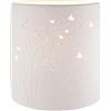 GILDE Prickel 32317 - Lampada da tavolo a forma di fiore, decorazione - altezza 20 cm, colore bianco, altezza 20,5 cm