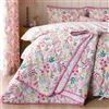 Catherine Lansfield Tilly Floral - Copriletto double-face, 220 x 230 cm, colore: Rosa