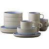 Studio Round North Brunch - Set da 12 pezzi, colore: Bianco opaco