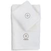 zer0bed Zodiac, Set Asciugamani Bagno Segni Zodiacali, Set di 2, Asciugamano Viso, Asciugamano Ospite-Bidet, 100% Cotone, Tinta Unita Con Ricamo, Pesci