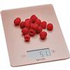 Taylor Pro Bilancia da Cucina Digitale con Design Ultra sottile, Compatta, Standard Professionale, Funzione Tara ad Alta Precisione, Rosa Dorato e Vetro, Portata Massima 5 kg