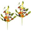Flair Flower Ramo decorativo artificiale, ramoscello di gerbera, margherita, fiore artificiale, ramo di seta, decorazione floreale