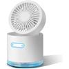 Eden pulse Mini ventilatore da tavolo a nebbia spray ad ultrasuoni, luce notturna 7 colori, serbatoio acqua 300 ml