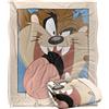 LOGOVISION Looney Tunes Taz Closeup Coperta super morbida al tatto setoso - 152 x 127 cm