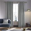 Catherine Lansfield So Soft Luxe - Coppia di tende con occhielli, 100 x 170 cm, colore: Argento