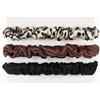 Michooyel 3Pcs 1.5Cm Mini Scrunchies per Capelli in Seta 100% Pura Seta, Elastici per Capelli Donne e Ragazze Silk Scrunchies Fascia a Coda di Cavallo
