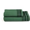 Le Telerie Set 1+1 Asciugamani e Ospite 100% Cotone Lavorazione Nido d'Ape Dream - Disponibile in Vari Colori (Verde)