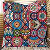 FANSU Copriletto Trapuntato Matrimoniale Singolo Elegante Coperta Trapunta Primaverile Estivo Antipolveri Copri Letto per Camera da Letto per Bambini Adulti (Stile Boho,150x200cm)