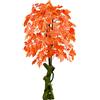 Decovego Acero Pianta Albero Artificiale Plastica 180cm Foglie Rosse
