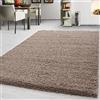 Teppium Moderno Tappeto Salotto 240 x 340 cm Beige - Shaggy Tappeto per scendiletto Camera da Letto, Cucina y Soggiorno - Tappeto Morbido y Fluffy, Monocromatico, facile manutenzione