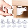 DINSONG 4 armadi di sicurezza per bambini + 1 chiave magnetica di sicurezza per bambini, serratura magnetica per armadio, sicurezza invisibile per bambini, senza fori e viti