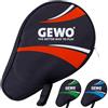 GEWO Rotonda Master, Custodia per Ping Pong con Scomparto per Palline Unisex-Adulto, Colore: Rosso, 30x20x2