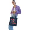 REPUBLIC OF CALIFORNIA ARCTT038-NA Tote Bag Love x o Love Always Wins - Accessorio alla moda per amanti e ottimisti, marina, Marina, 38 X 42 CM, Utility