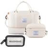 Artmitz Borsa da weekend da donna elegante borsone da viaggio, borsa da viaggio, borsa da palestra, borsone sportivo con beauty case e beauty case: perfetta come bagaglio a mano e borsa da weekend