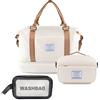 Artmitz Borsa da weekend da donna elegante borsone da viaggio, borsa da viaggio, borsa da palestra, borsone sportivo con beauty case e beauty case: perfetta come bagaglio a mano e borsa da weekend