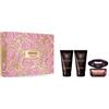 CONFEZIONI REGALO Versace Cofanetto Crystal Noir Eau de Parfum 50ml con Shower Gel 50ml e Body Lotion 50ml