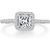 jiamiaoi Anelli in Argento 925 Donna,Anelli donna Anello di promessa di Anniversario di Matrimonio di Fidanzamento Infinito con 3 Pietre Zirconia cubica 52