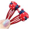 Yjcnelcr Fermagli per capelli a forma di coccinella rossa, clip per capelli per scattare foto, per donne e ragazze, Natale, Halloween, accessori per capelli per donne e ragazze