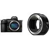 Nikon Z5 + Lexar SD 64 GB, Fotocamera Mirrorless Full Frame, CMOS FX da 24.3 MP, Mirino Quad-VGA EVF, LCD 3.2 Touch, Wi-Fi, Bluetooth, Video 4K [Nital Card: 4 Anni di Garanzia] + FTZ II Adattatore
