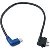 System-S Cavo USB 3.1 30 cm tipo C maschio a micro B maschio angolare sinistro adattatore angolato