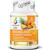 Optima Naturals Integratore Bromelina Gambo Ananas per drenaggio, 30 compresse