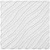 VEVOR Pannelli da Parete 3D, 12 Pezzi 500 x 500 x 25,6 mm 2,97 m², Piastrelle Artistiche da Parete Stile Moderne Linee, Pannello per Soffitto Sala, Decorazione Interni, Colore Bianco Opaco