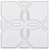 VEVOR Pannelli da Parete 3D, 33 Pezzi 300 x 300 x 25,1 mm 2,97 m², Piastrelle Artistiche da Parete Floreali Minimaliste Moderne, Pannello da Parete, Decorazione Interni, Bianco Opaco