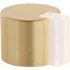 EVI Herrajes | Fermaporta da pavimento adesivo |Ø24 x 20 mm | Ottone con gomma protettiva | per interni ed esterni| Protezione per porta|04019324BLMT
