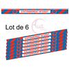 AUA SIGNALETIQUE - Lot de 6 Bandes de Marquage au Sol - stationnement Interdit - Autocollant laminé - 1000x70 mm