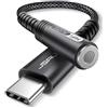 JSAUX Adattatore USB C per cuffie AUX USB C a jack 3.5 Adattatore audio per Samsung S23/S22/S21/S20/S20 FE/Note20/Note10, Huawei P40/P30 Pro/P20/P20 Pro, Mate40/30/20 Pro, Pixel 4/3