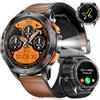 LIGE GPS Smartwatch Uomo,1,43 AMOLED,10ATM Impermeabile,Orologio Militare con Chiamate Bluetooth,Monitoraggio Altezza/Pressione e 180+ Modalità Sport per Android/iOS