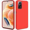 BOCTECH Cover A Libro Portafoglio Per Xiaomi Redmi Note 12S – Pelle PU E Silicone, Con Porta Carte E Supporto, Chiusura Magnetica, Rossa - 4